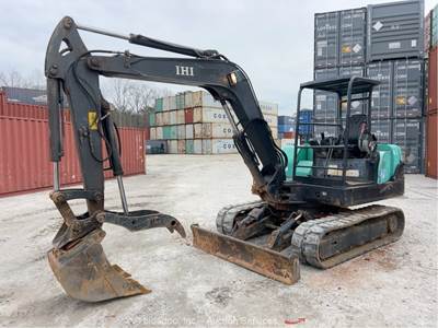 2018 IHI 55N4 Mini Hydraulic Excavator Backhoe Thumb Bucket Blade Aux bidadoo