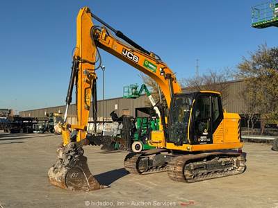 2021 JCB 131X LC Hydraulic Excavator Trackhoe A/C Cab Bucket Aux Thumb bidadoo