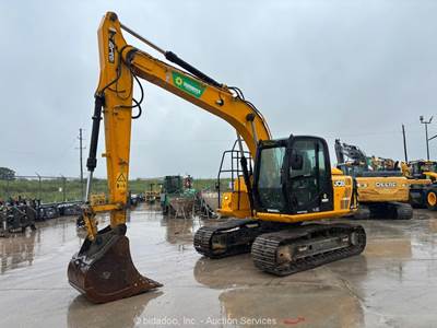 2019 JCB JS145LC Hydraulic Excavator Trackhoe Bucket A/C Cab Aux Hyd bidadoo