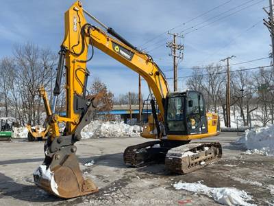 2018 JCB JS160NLC Excavator Trackhoe Cab A/C Aux Hyd Thumb Q/C Bucket bidadoo