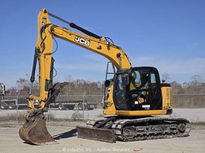 2022 JCB JZ141LC Hydraulic Excavator Trackhoe AC Cab Aux Thumb Q/C Dozer bidadoo