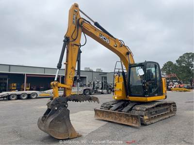 2023 JCB JZ141LC Hydraulic Excavator Trackhoe Aux Hyd Thumb Blade Bucket bidadoo