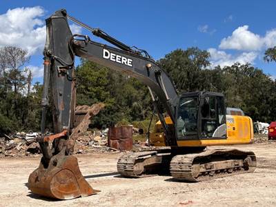 2019 John Deere 210G LC Excavator Trackhoe Cab A/C Aux Hyd Thumb Bucket bidadoo