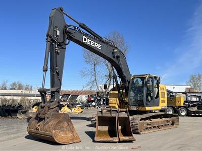 2012 John Deere 245G LC Excavator Trackhoe Cab Aux Hyd Q/C Isuzu Buckets bidadoo