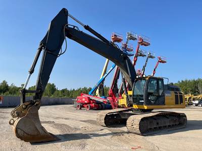 2017 John Deere 300G Hydraulic Excavator Enclosed Cab A/C Aux Hyd Bucket bidadoo