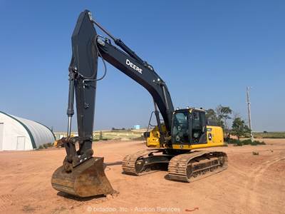 2023 John Deere 300GLC Excavator Trackhoe Cab A/C Aux Hyd Q/C 52" Bucket bidadoo