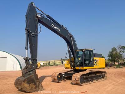 2024 John Deere 300P Excavator Crawler Trackhoe Cab AC Aux Hyd QC Bucket bidadoo