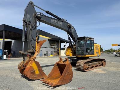2018 John Deere 345G LC Hydraulic Crawler Excavator Cab Thumb Buckets bidadoo