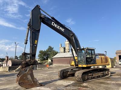2014 John Deere 380G Hydraulic Excavator A/C Cab Diesel Trackhoe Aux Q/C bidadoo
