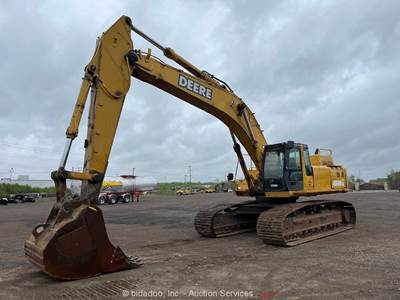 2005 John Deere 450C LC Hydraulic Excavator Enclosed Cab Heat A/C Bucket bidadoo