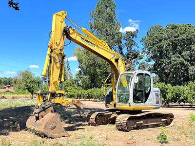 2006 Kobelco 135SR Hydraulic Excavator Trackhoe Q/C Bucket Aux Hyd Thumb bidadoo