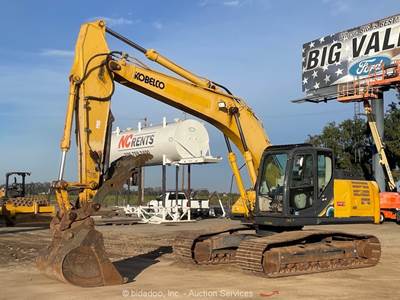 2019 Kobelco SK210LC-10 Hydraulic Excavator Trackhoe Cab A/C Aux Hyd Q/C bidadoo