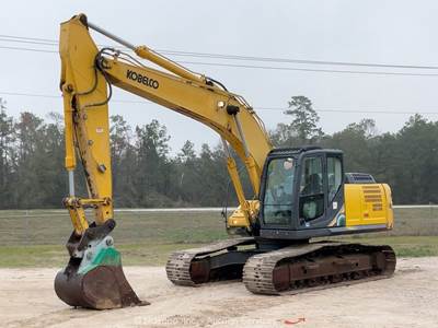 2019 Kobelco SK210LC-10 Excavator Crawler Trackhoe Cab A/C Aux Hyd Q/C bidadoo