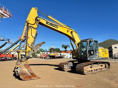 2017 Kobelco SK210LC Hydraulic Cab Excavator Trackhoe Thumb Aux Hyd Q/C bidadoo