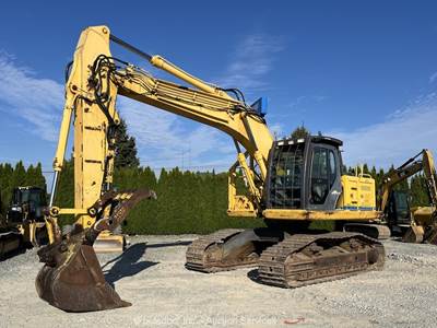 2007 Kobelco SK210LC High/Wide Excavator Cab A/C Bucket Aux Hyd Thumb bidadoo