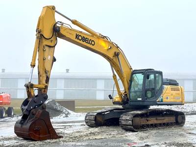 2018 Kobelco SK300LC-10 Excavator Trackhoe Cab Aux Hyd Q/C 48" Bucket bidadoo