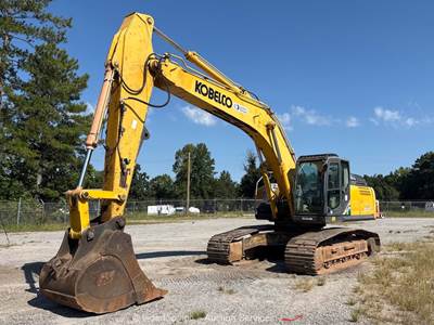 2019 Kobelco SK300LC-10 Excavator Trackhoe Cab A/C Bucket Hyd Aux bidadoo