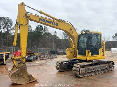 2019 Komatsu PC138USLC-11 Power Crawler Excavator Trackhoe Cab AC Bucket bidadoo