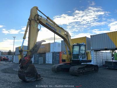 2007 Komatsu PC228USLC-3E0 Excavator Hydraulic Thumb Trackhoe Cab Bucket bidadoo