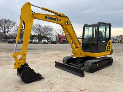 2019 Komatsu PC56-7 Hydraulic Excavator Trackhoe Dozer Cab Kubota Bucket bidadoo