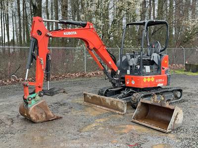 2020 Kubota U35-4 Compact Excavator Backhoe Aux Hyd Bucket Blade Thumb bidadoo