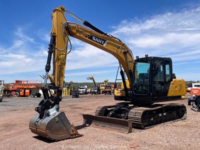 2018 Sany SY135C Hydraulic Excavator A/C Cab Aux Hyd Q/C Trackhoe bidadoo