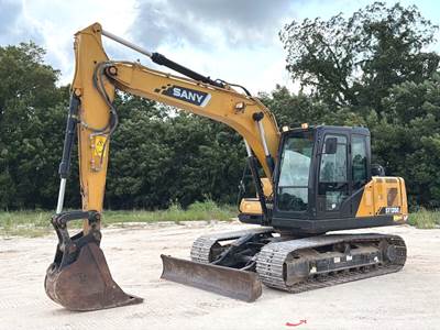 2018 Sany SY135C Excavator Trackhoe Crawler Cab Aux Hyd Bucket bidadoo