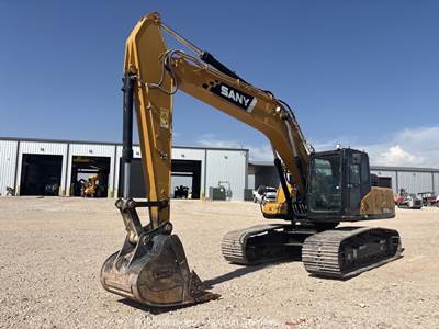 2018 Sany SY215C LC Hydraulic Excavator Trackhoe Cab Aux Hyd Bucket A/C bidadoo