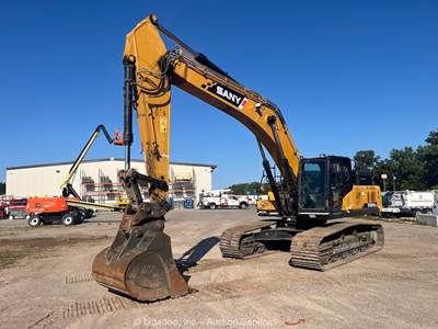 2018 Sany SY365C Hydraulic Excavator Cab Trackhoe Aux Diesel Q/C Bucket bidadoo
