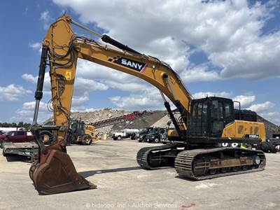 2022 Sany SY365C Hydraulic Excavator Trackhoe A/C Cab Aux Hyd Bucket bidadoo