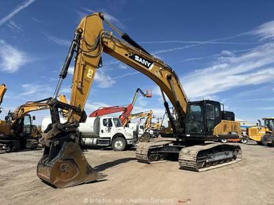 2018 Sany SY365C LC Excavator Trackhoe Crawler Aux Hyd Q/C Bucket Cab bidadoo