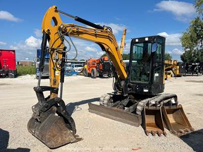 2023 Sany SY50U Excavator Rubber Trackhoe Dozer Cab Hyd Thumb Buckets bidadoo