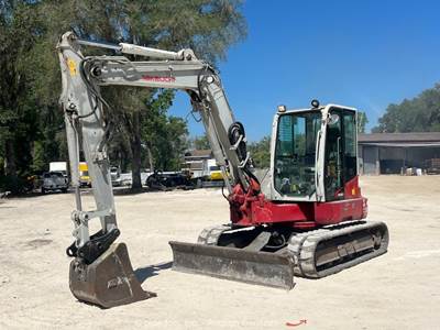 2017 Takeuchi TB280FR Hydraulic Excavator Backhoe Trackhoe Cab Aux Hyd bidadoo