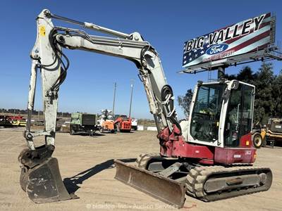 2018 Takeuchi TB280FR Excavator Backhoe Crawler Cab Aux Hyd Bucket Blade bidadoo