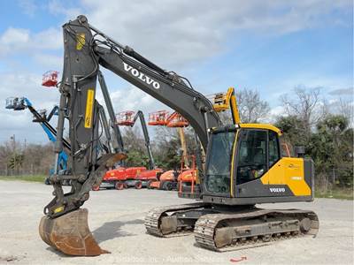 2023 Volvo EC140EL Hydraulic Excavator Trackhoe Cab A/C Aux Hyd Thumb bidadoo
