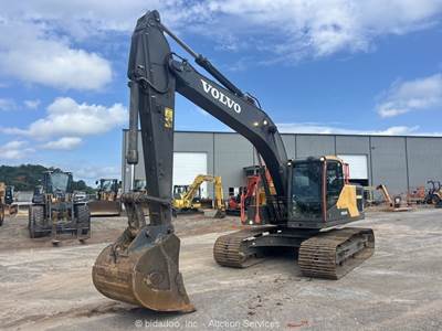 2019 Volvo EC200E L Hydraulic Excavator Trackhoe Crawler A/C Cab Bucket bidadoo