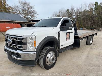 2023 Ford F-550 4WD Jerr-Dan Rollback 19' Flatbed Tow Truck PTO Diesel bidadoo