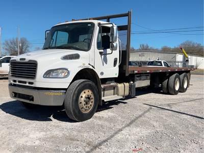 2015 Freightliner M2 106 T/A 24' Flatbed Delivery Cargo Truck Cummins bidadoo