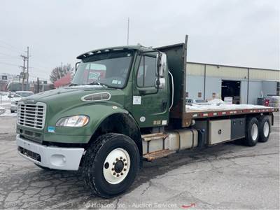 2018 Freightliner M2 106 T/A 24' Flatbed Stakebody Truck Tractor Cummins bidadoo