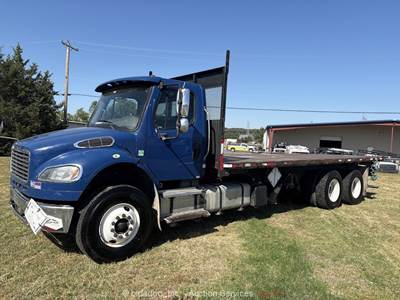 2016 Freightliner M2 106 T/A Flatbed Piggyback Delivery Truck Cummins bidadoo