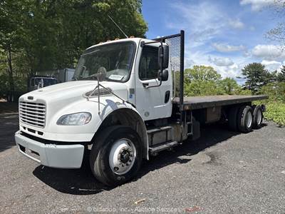 2016 Freightliner M2 106 T/A 24' Flatbed Truck Tractor Piggyback Cummins bidadoo