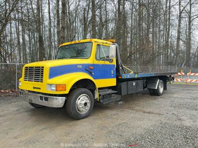 2000 International 4700 19' Rollback Winch Tow Truck Flatbed 7.3L Diesel bidadoo