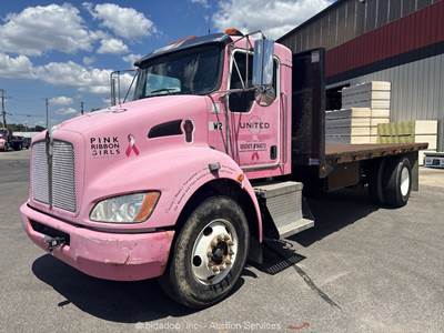 2016 Kenworth T-370 18' Flatbed Truck Paccar PX-7 Diesel Stake Bed A/T bidadoo
