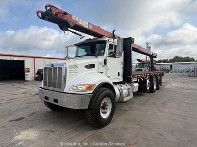 2016 Peterbilt PB348 Cleasby FBR-6-40 Roofing Conveyor Flatbed Truck bidadoo
