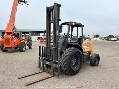 2022 Case 586H 4WD 6,000 lbs Rough Terrain Forklift Truck 6K RT bidadoo