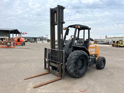 2022 Case 586H 4WD 6,000 lbs Rough Terrain Forklift Truck 6K Straight bidadoo