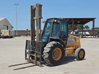 2015 Case 586H 6,000 lbs Rough Terrain Forklift Lift Truck Mast A/C Cab bidadoo