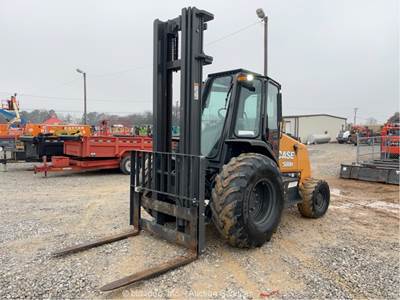 2023 Case 588H 4WD 8,000 lbs Rough Terrain Forklift Cab Lift Truck RT bidadoo