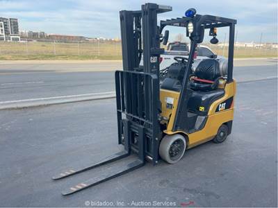 2019 Caterpillar 2C3000 3,000 lbs Warehouse Forklift Lift Truck LPG bidadoo