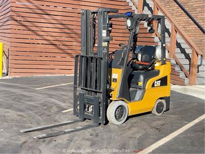 2019 Caterpillar 2C3500 3,500 lbs Warehouse Forklift Lift Truck LPG bidadoo